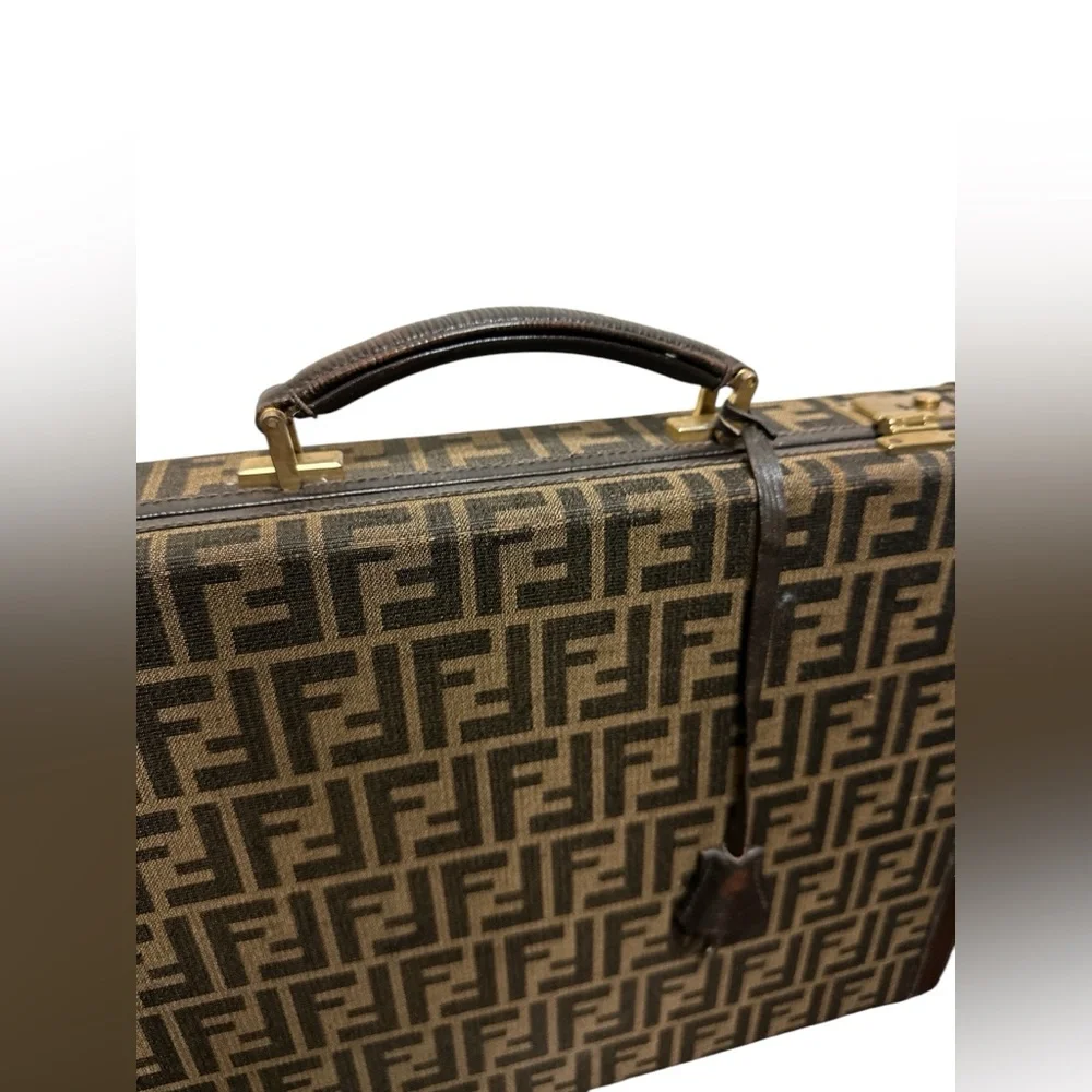 Vintage Fendi Zucca Briefcase attaché